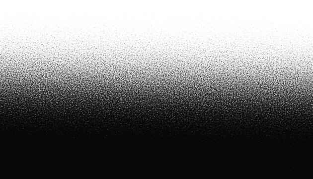 Background with grain or noise, stipple or grunge effect. Monochrome gritty pattern. Distressed, mezzotint or splatter texture. Grey gradient print. Modern wallpaper. Overlay graphic illustration