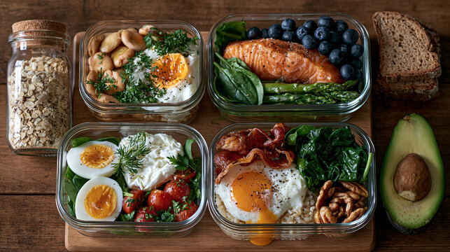 Portion-controlled daily meal plan supporting consistent carbohydrate intake and healthy diabetes management.