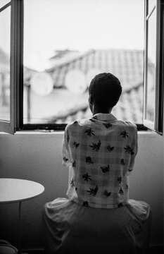 Seated at Window