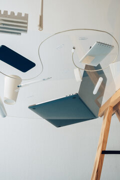 Glass office desk 