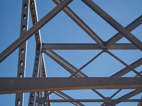 Girders against the sky