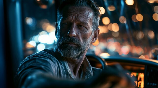 Portrait of a truck driver