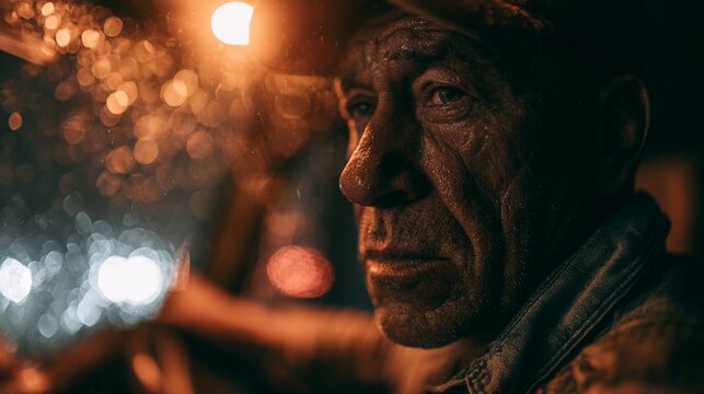 Portrait of a truck driver