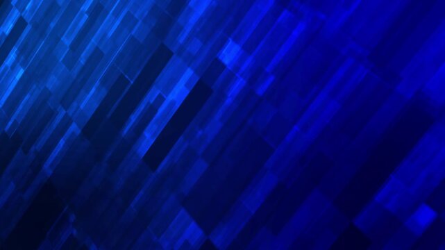 Animated background motion graphics featuring glowing blue geometric tiles in a seamless loop 4k animation video.
