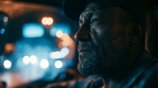 Portrait of a truck driver
