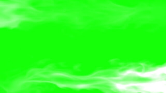 White smoke frame border with realistic fog steam overlay effect isolated on transparent background design