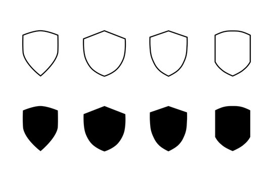 shield icons set