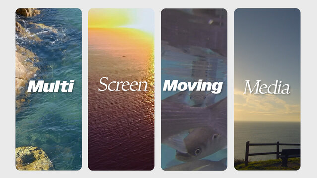 Multi Screen Moving Media Slideshow