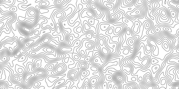 Modern terrain contour line background with abstract elevation pattern, flowing isoline pattern with natural spacing, for backdrop, packaging and web design.