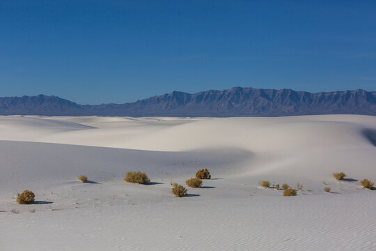 White sand dunes