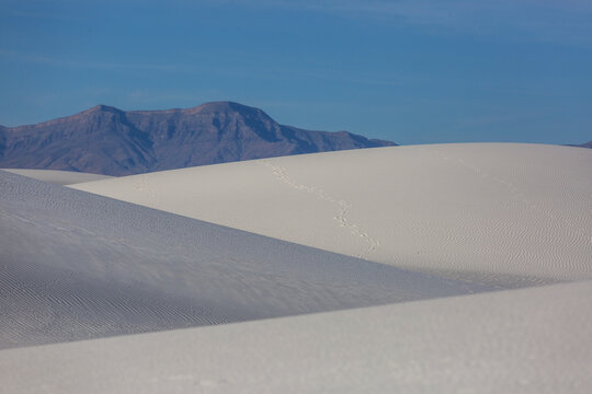 White sand dunes