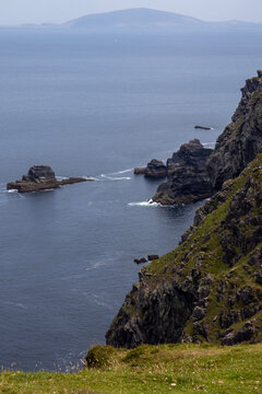 Seascape viewed from Valentia Island - Kerry County - Ireland