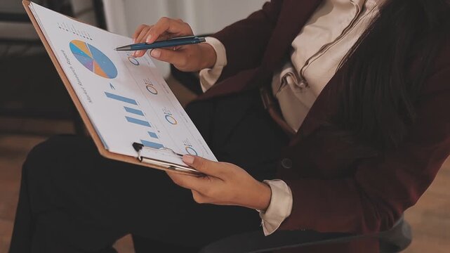 Tax deduction planning concept. Businessman calculating business balance prepare tax reduction.