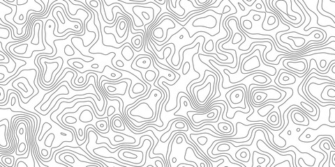 Abstract modern topography line pattern background, minimal geographic line texture with peaks and valleys, for cover, banner and social media. © hossain