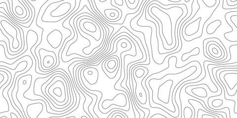 Modern geographic contour line background with abstract elevation pattern, fine linear pattern showing land elevation and altitude, for cover, banner and social media. © hossain