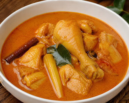 Rustic Chicken Curry Bowl/ Gulai Kari Ayam