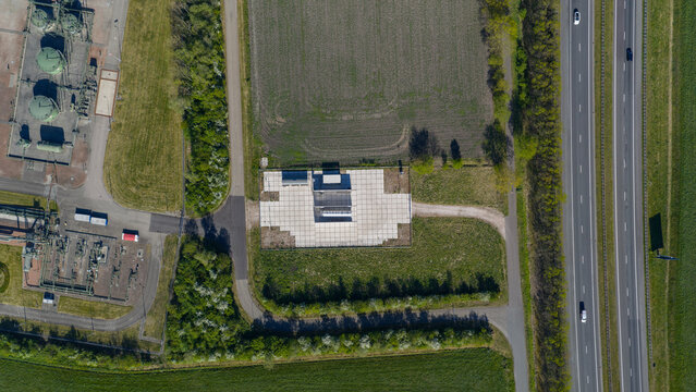 Aerial view of Hydrogen Pilot for Household Energy Transition