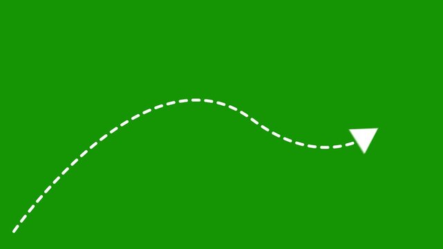 Sketch Curved Arrow Motion Graphics