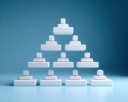 Structured Corporate Hierarchy Displaying Business Layers