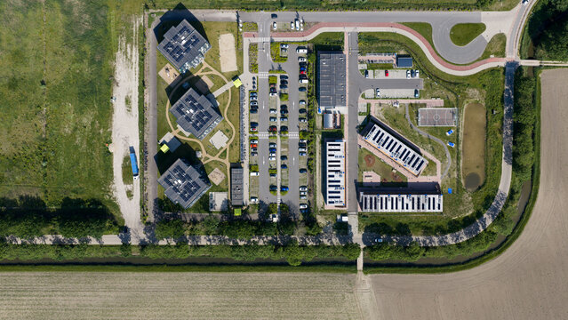 Aerial view of Prefabricated Housing in Moerdijk