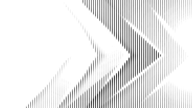 Abstract intersecting black vertical line geometric composition with optical illusion effect, modern minimal background and Vector Illustration