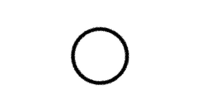 marker circle isolated oval target mark.4k motion graphics video