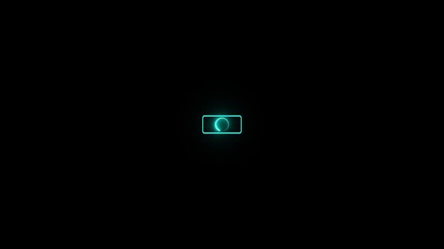 Money, finance, payments. Set outline web icon. stock SEARCH web illustration. glowing pink and cyan color neon effect, black background 4k video motion graphic animation.
