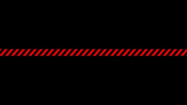 Christmas candy cane straight line border with red and white striped. Xmas seamless line with striped candy lollipop pattern isolated on transparent background.4k motion graphics video