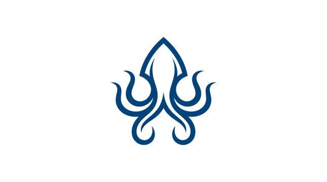 Detailed teal kraken squid logo with curved tentacles.