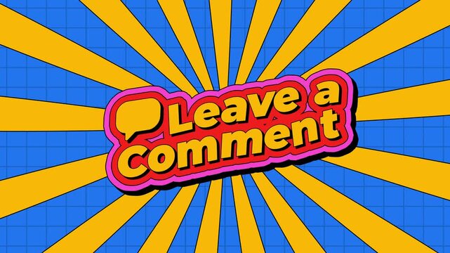 Animated Social Media Call to Action Graphics with Retro Style