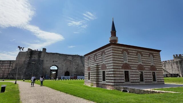A view from Yedikule Walls in Istanbul, Turkey