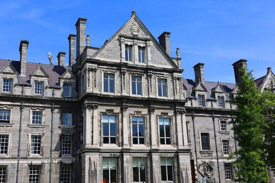 DUBLIN REPUBLIC OF IRELAND: Trinity College or the College of the Holy and Undivided Trinity of Queen Elizabeth near Dublin, is the sole constituent college of the University of Dublin, 