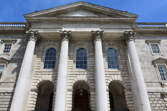 DUBLIN REPUBLIC OF IRELAND: Trinity College or the College of the Holy and Undivided Trinity of Queen Elizabeth near Dublin, is the sole constituent college of the University of Dublin, 