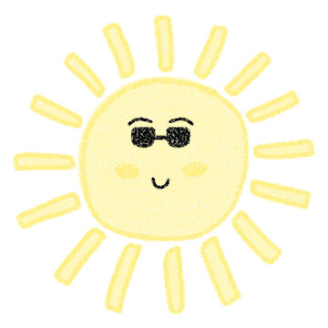 Cute sun 2 isolated