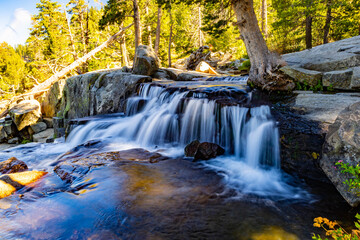 Lower Eagle Falls cascades scenic view at Tahoe © PhotoSpirit