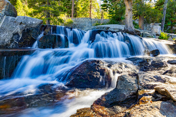 Lower Eagle Falls cascades scenic view at Tahoe © PhotoSpirit