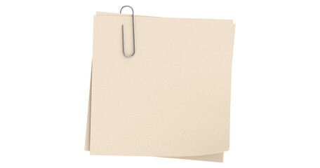 Note paper with paper clip © Design Zone