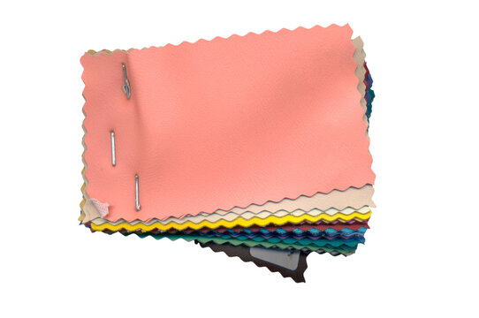 Leather Swatches Color Palette Isolated Transparent PNG for Furniture Upholstery Design and Material Selection Catalog