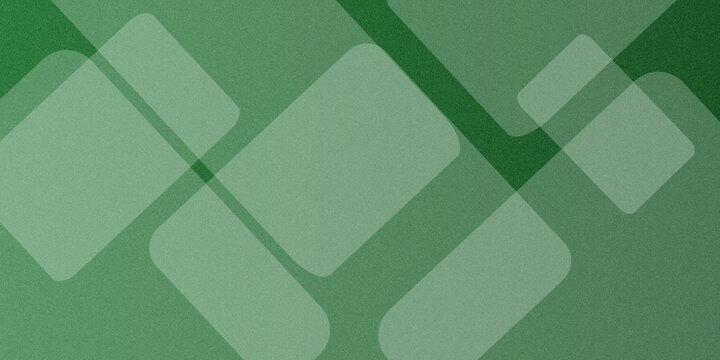 Abstract background with repeating green overlapping rounded square shapes and textured overlay abstract background geometric overlapping