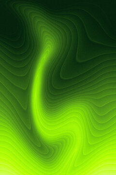 Abstract Neon Green Topographic Glow Digital Art Background