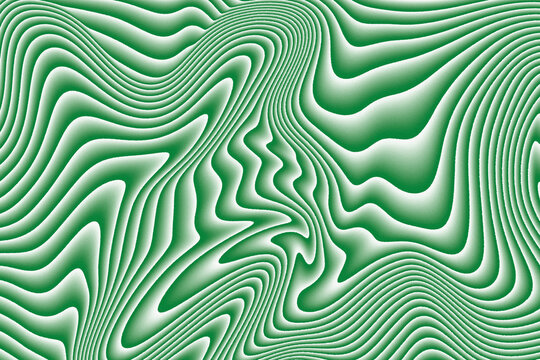 Abstract Green White Marble Wave Digital Art Background