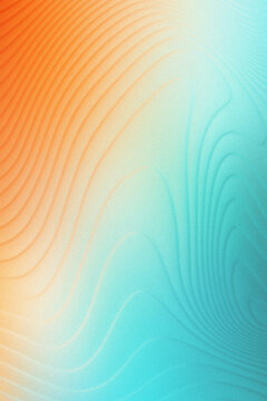 Abstract Orange Blue Gradient Wavy Background Texture