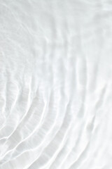 Obraz premium Abstract ripple water surface texture on the white or light grey background
