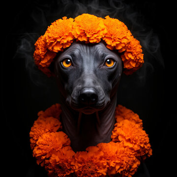 xoloitzcuintle, xolo, perro xolo, perro sin pelo mexicano, xoloitzcuintle mexicano, perro mexicano, retrato de xoloitzcuintle, mascota mexicana, raza ancestral, raza prehisp&aacute;nica, cultura mexicana, tr