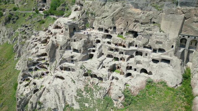 rock caves in the mountains