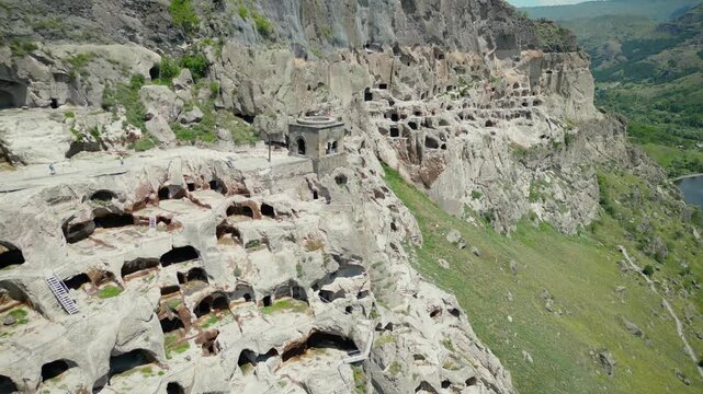 rock caves in the mountains