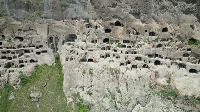 rock caves in the mountains