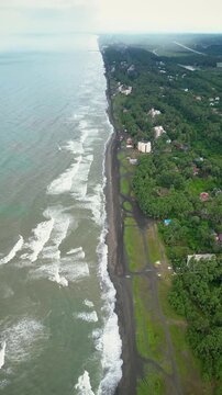 aerial view of the sea