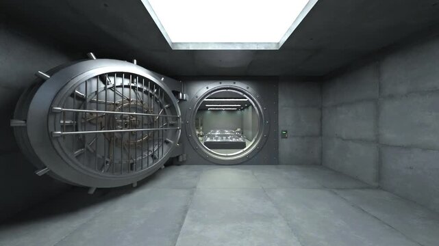 金庫室　3DCGレンダリング