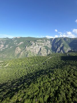 landscape of the mountains from Talev cableway, Armenia 
